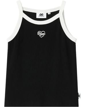 Chocoolate Gilet À Bords Nervurés - Black