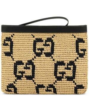 Gucci Gg Clutch - Metallic