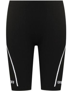 Off-White c/o Virgil Abloh Athleisure Seamless Performance Shorts - Black