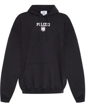 Vetements プリント パーカー - ブルー