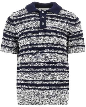 Amaranto Striped Polo Shirt - Blue