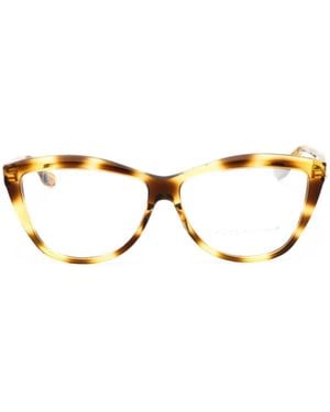 Victoria Beckham Tortoiseshell-Effect Cat-Eye Glasses - Metallic