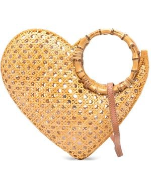 Serpui Marie Heart Tote Bag - White