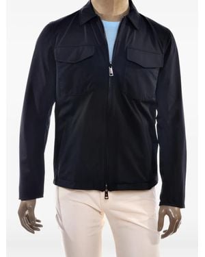 Kiton Ritik Zip-Fastening Shirt Jacket - Blue