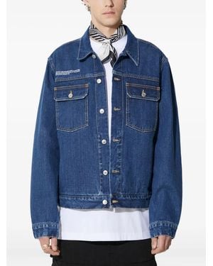 PANGAIA Quilted-Pattern Gilet - Blue