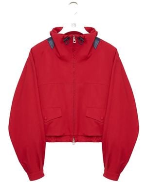 Loewe Jack Met Leren Afwerking En Hoge Hals - Rood