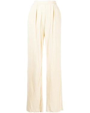 Jonathan Simkhai Plissé Straight-Leg Trousers - White