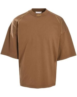 Reebok Cotton T-Shirt - Brown