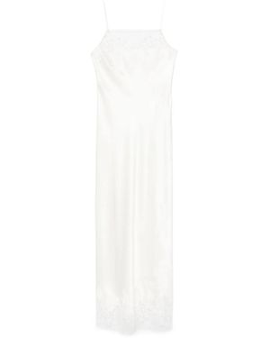 Carine Gilson Lace-Detailed Slip Dress - White