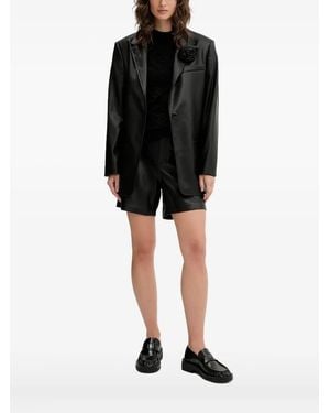 HUGO Blazer Con Decorazione Rosa - Nero