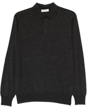 Kangra Long Sleeve Polo Shirt - Black