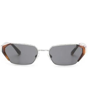 Polo Ralph Lauren Geometric-Frame Tortoiseshell-Effect Sunglasses - White