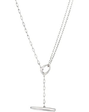 Dinny Hall Thalassa Small T-bar Necklace - White