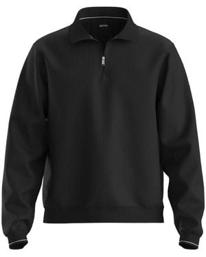 BOSS Zip-Up Sweatshirt - Black