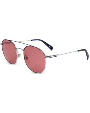 Levi's Round-Frame Palladium-Plated Sunglasses - Pink