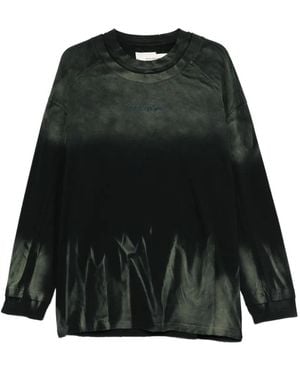 Feng Chen Wang Dip-Dye Long-Sleeved Sweatshirt - Black