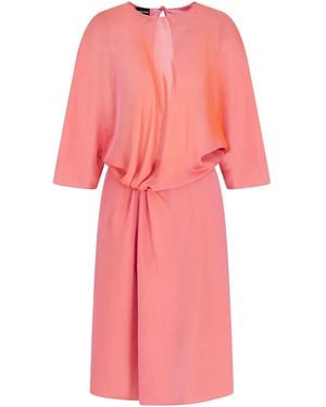 Giorgio Armani Robe Mi-Longue À Encolure Ronde - Rose