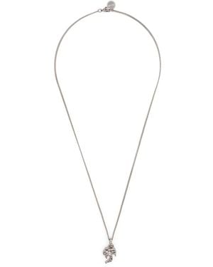 Palm Angels Logo-Detail Necklace - Metallic