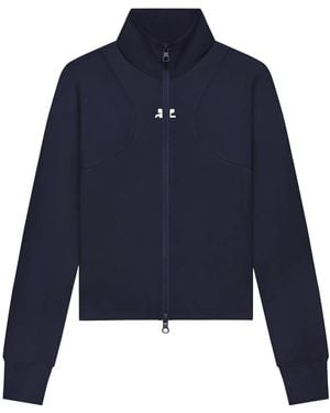 Courreges Scuba-Jersey Jacket - Blue