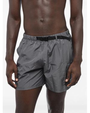 Nike Bañador Con Cinturón Y Logo - Gris