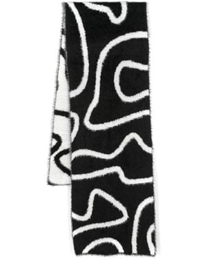 AZ FACTORY Tweekleurige Sjaal - Zwart