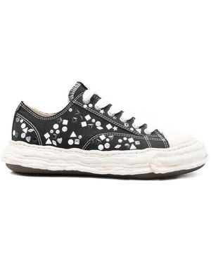 Maison Mihara Yasuhiro Peterson 23 Embellished-Canvas Trainers - White