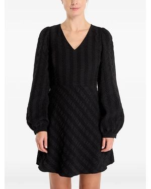Samsøe & Samsøe Puff-Sleeve Mini Dress - Black
