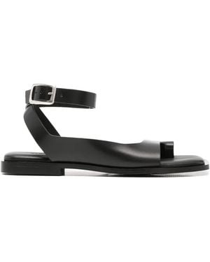 Alohas Buckle-Fastening Toe-Strap Sandals - White