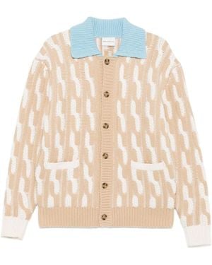 Drole de Monsieur Family 3.0 Cardigan mit Zopfmuster - Natur