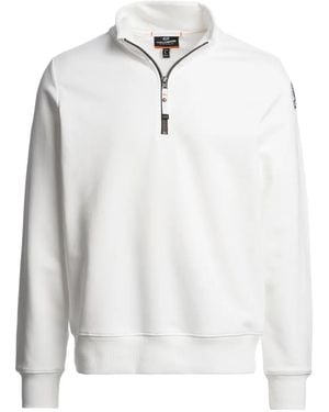 Parajumpers Broad Peak Half-Zip Sweatshirt - White