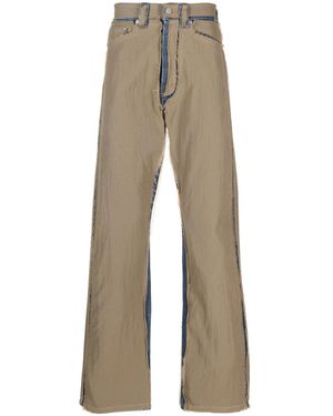 Palm Angels Ripstop Straight-Leg Trousers - Natural