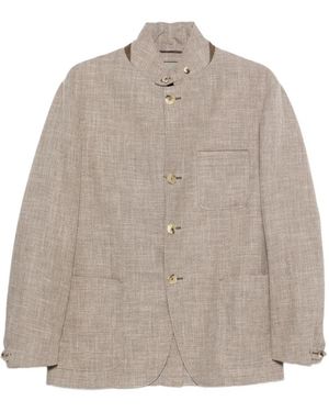 Canali Button Blazer - Natural