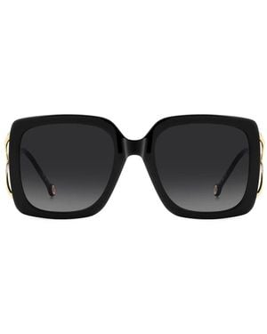 Carolina Herrera Gafas De Sol Oversize Con Montura Cuadrada - Negro