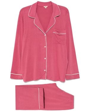 Eberjey Gisele Long Pyjama Sets - Pink
