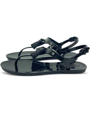 Tod's Tassel-Embellished Flat Sandals - Blue