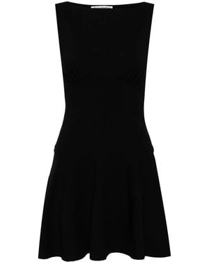 Reformation Mayve Organic-Cotton Minidress - Black