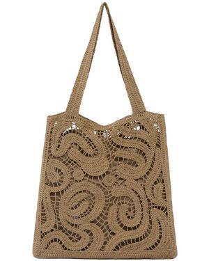 Pinko Medium Shopper Bag - Natural