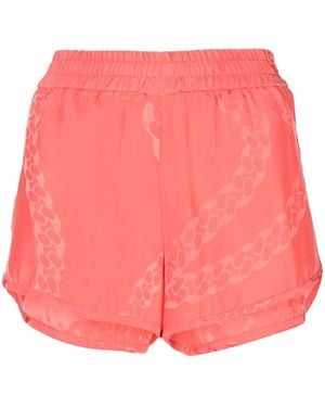Stella McCartney Print Silk Shorts - Pink
