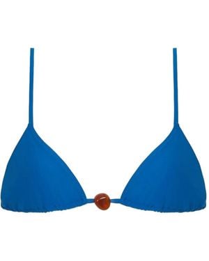 Tropic of C Equator Bead-Embellished Bikini Top - Blue