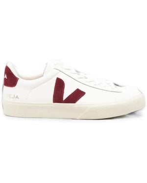 Veja Logo-Patch Sneakers - White