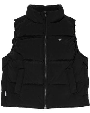 Chocoolate Bodywarmer Met Logo-Reliëf - Zwart