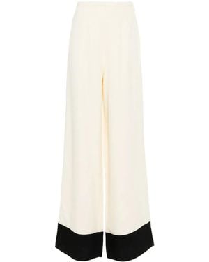 Taller Marmo Marlene Corniche Palazzo Trousers - White
