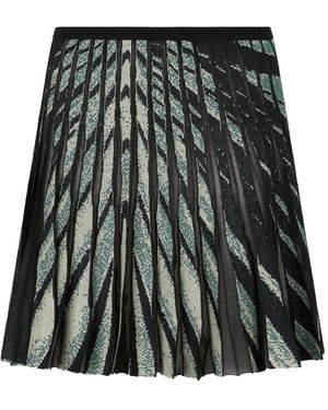 Roberto Cavalli Falda Corta Plisada - Azul