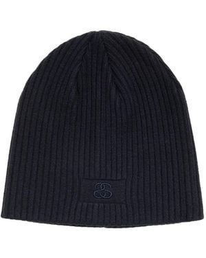 Stussy Embroidered Beanie Hat - Bleu