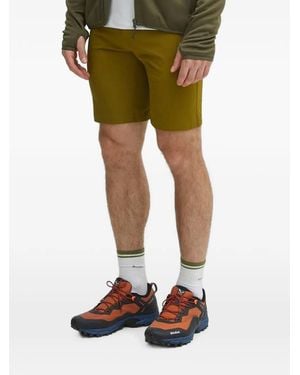 Viking Sequoia Bamboo Logo-Print Zip-Pocket Shorts - Green
