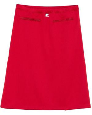 Courreges Rok Met Ritszak - Rood