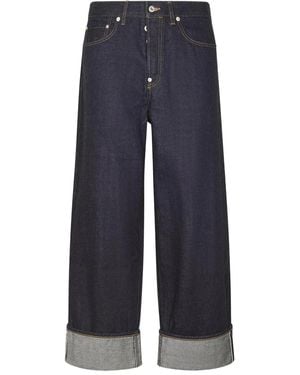 KENZO Turn-Up Jeans - Blue