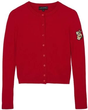 Marc Jacobs Tattoo-Appliqué Cardigan - Red