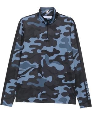 Bogner Verti Camouflage-Print Base Layer - Blue