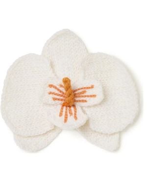 Alanui Orchid Broche Met Borduurwerk - Wit